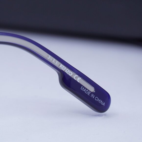 Kenzo KZ50102F 090 Square 53mm Eyeglasses - Blue - Picture 9 of 9